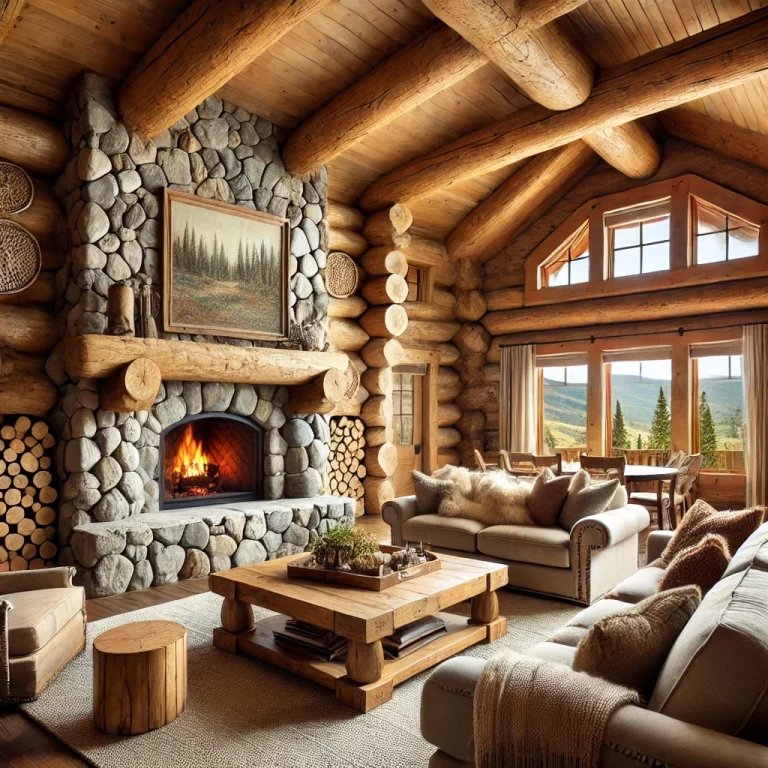 01 - Bring Warmth To Your Home With Cozy Log Cabin Ideas