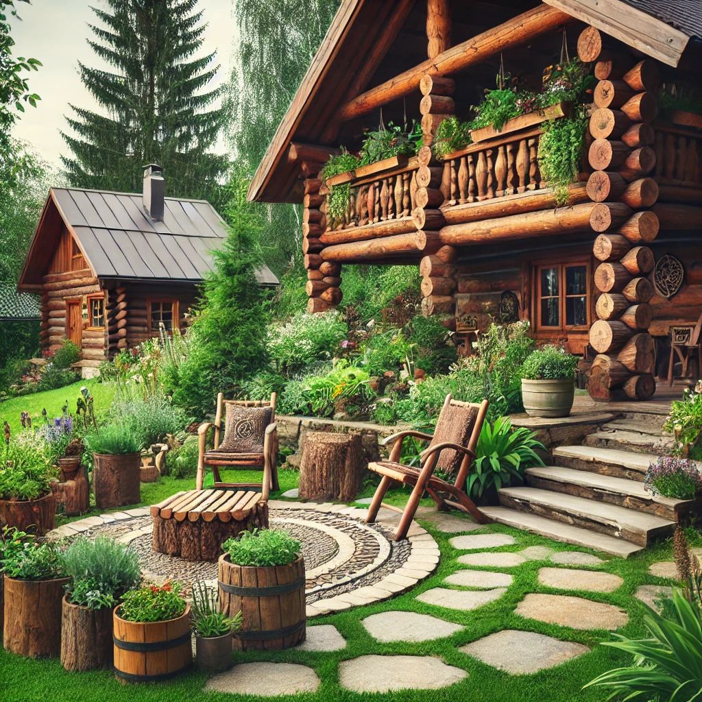 03 - Log Cabin Ideas For Garden Getaway Space