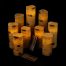 Battery Operated Flameless Candles with 10 Key Remote Control birch bark