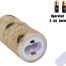 Battery Operated Flameless Candles with 10 Key Remote Control birch bark battery