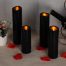 Battery Operated Flameless Candles with 10 Key Remote Control black 9pack decor2