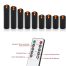 Battery Operated Flameless Candles with 10 Key Remote Control black 9pack remotes