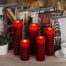 Battery Operated Flameless Candles with 10 Key Remote Control burgundy 9pack decor