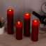 Battery Operated Flameless Candles with 10 Key Remote Control burgundy 9pack decor2