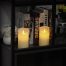 Battery Operated Flameless Candles with 10 Key Remote Control ivory 2pack book shelf