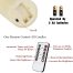 Battery Operated Flameless Candles with 10 Key Remote Control ivory 2pack details