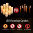 Battery Operated Flameless Candles with 10 Key Remote Control ivory 9pack flameless