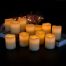 Battery Operated Flameless Candles with 10 Key Remote Control ivory white decor