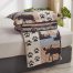 Bed Cover Soft Polyester Reversible Wildlife Bedspread beige twin