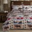 Bed Cover Soft Polyester Reversible Wildlife Bedspread beige twin2