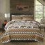 Bed Cover Soft Polyester Reversible Wildlife Bedspread brown white twin