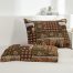 Bed Cover Soft Polyester Reversible Wildlife Bedspread chocolate blue3