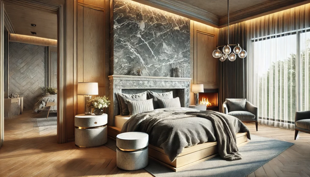 Bedroom With Stony Serenity Ideas - 03