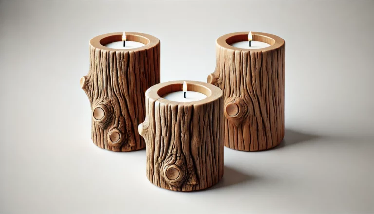 How a Wooden Light Candle Holder Transformed My Home Décor Experience