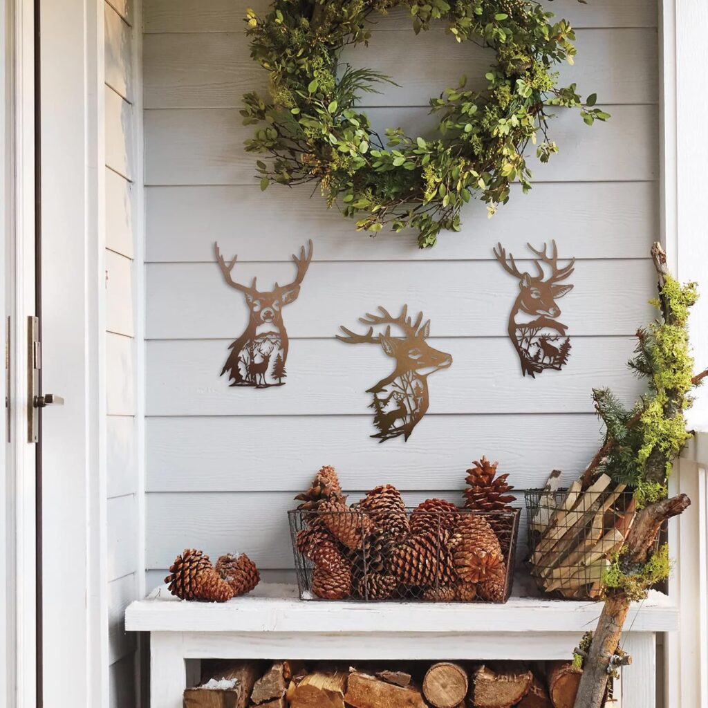 Deer Decor Rustic Wall Art Design 1