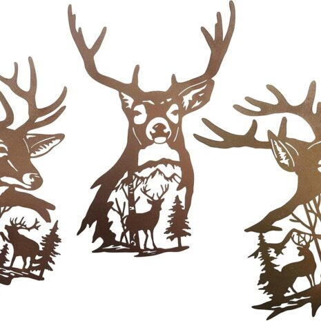 Deer Decor Rustic Wall Art Design