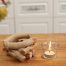 Handmade Wooden Tealight Candle Holder Home Decoration pack 1 table3