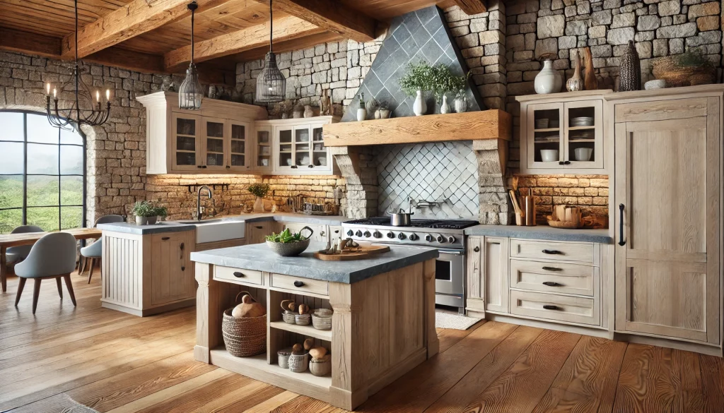 Kitchen With Stone Accent Ideas - 03