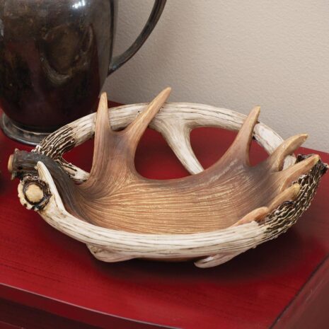 Moose Antler Bowl Rustic Serving Design