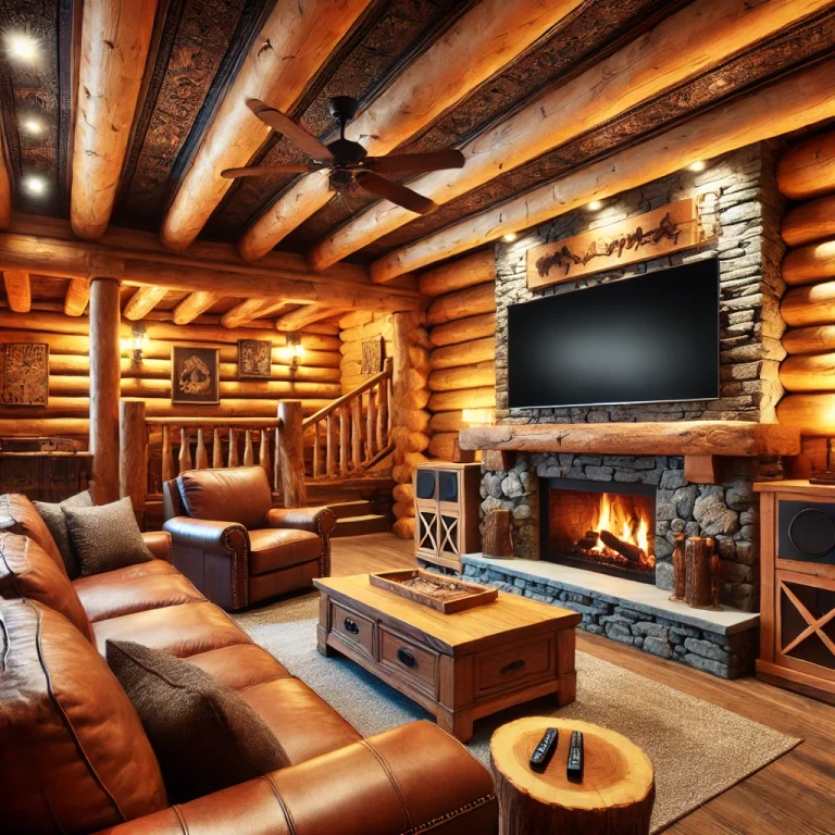 Where the Logs Meet the Ground Thru Log cabin Ideas - 01